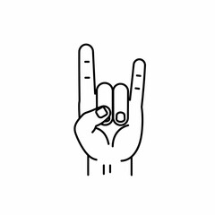 Obraz premium Power sign left hand