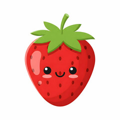 Strawberry with face