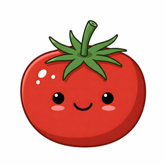 Obraz premium Tomato with smile face