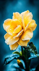 Dew-Kissed Yellow Gardenia