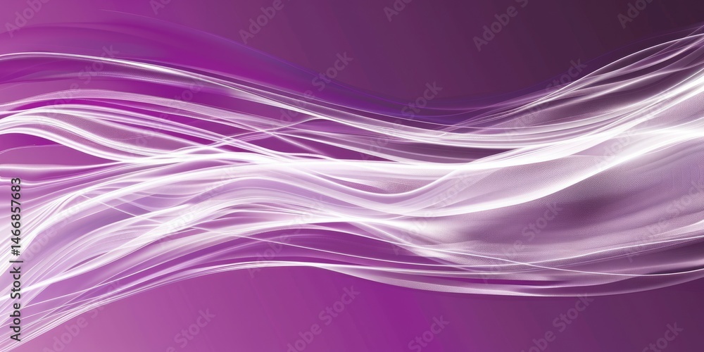 Poster dynamic purple and white abstract wave lines on a white background. digital artwork for modern desig