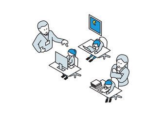 ブラック企業のイラスト