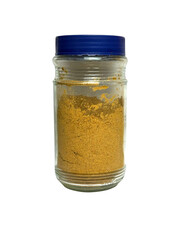 Glass Jar with Brown Spice Powder