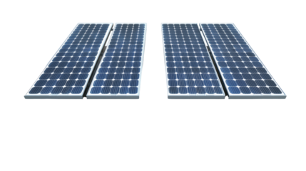 Solar panels for renewable energy generation.
