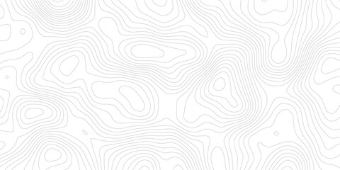 Abstract lines background. Contour maps. Topo contour map on white background. Abstract background with waves Geographic mountain relief.