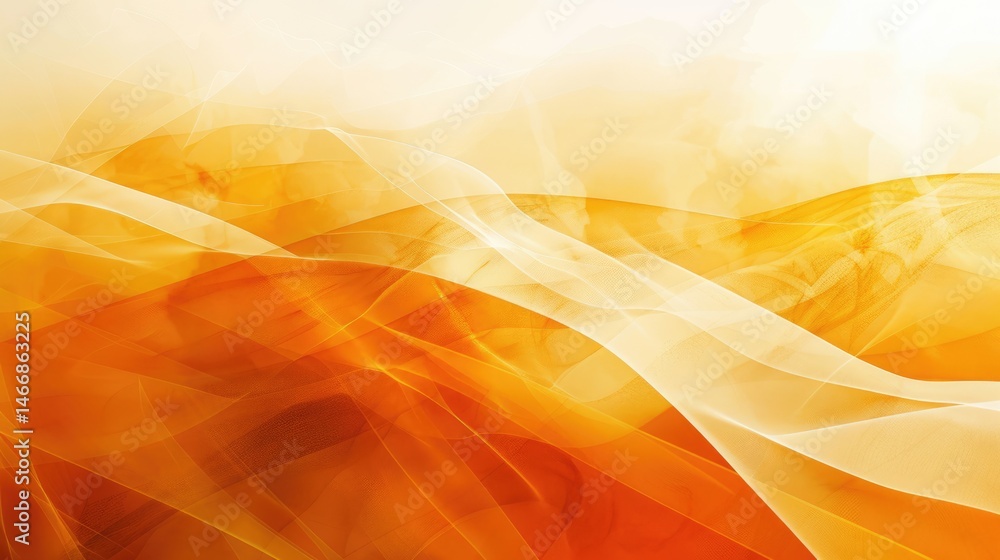Poster abstract flowing waves in orange and yellow hues. digital artwork for modern and dynamic design. bac