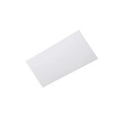 Blank White Rectangle on Black Background for Creative Design and Presentation Purposes on transparent background