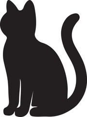 Naklejka premium cat silhouette