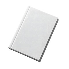 Blank hardcover book for creative writing, journaling, or note-taking in a minimalist design and neutral color palette on transparent background