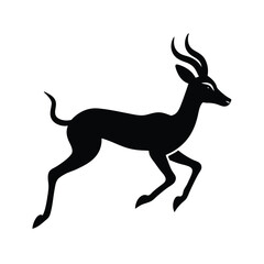 Obraz premium Leaping Gazelle Legs Vector Art