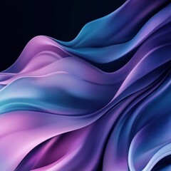 Obraz premium Abstract flowing fabric, vibrant color gradients