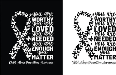 You are worthy enough t shirt design. Cancer t-shirt design. 