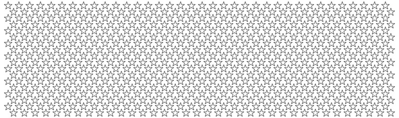 Seamless black stars pattern white background