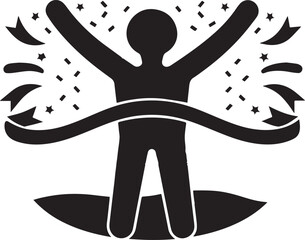 Person Crossing a Field Silhouette