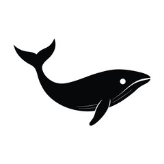Obraz premium Swimming Whale Tail Vector Art