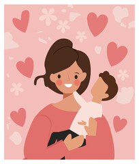 Happy Mother's Day Vector Illustration Collection - Cards & Banners Pack-02