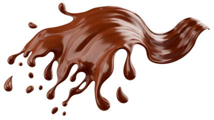 melted chocolate dripping
