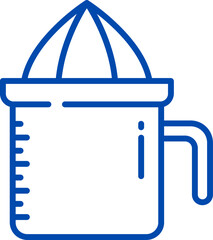 Vector of a Lemon press. Juice maker. Juicer