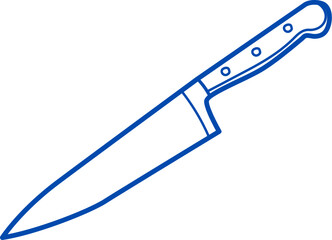 Kitchen knife vector illustration. Paring Knife.