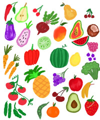 seamless pattern with fruit