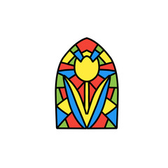 stained glass vector