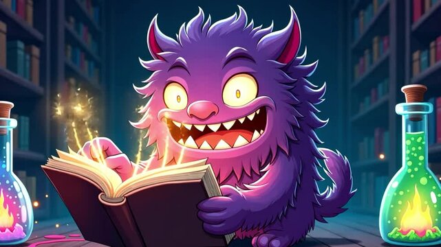 funny cartoon zombie with a mask