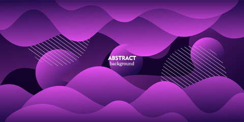 Abstract purple fluid gradient background. Colorful pattern, trendy design. Vector Eps10