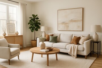 Interior design shot of a beautifully decorated modern living room