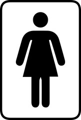 Female Washroom Sign