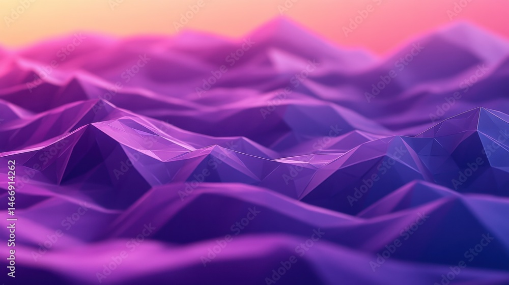 Poster bright polygonal background with colorful low-poly pattern for creative visuals