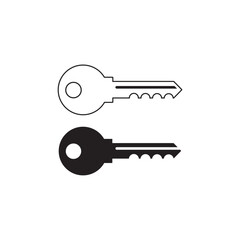 Key icon vector design template illustration on white background