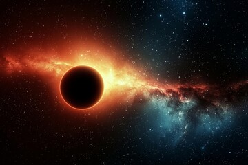 Fototapeta premium A captivating backdrop design with stars in deep space. 