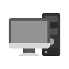 Desktop Computer icon vector image. Suitable for mobile apps, web apps and print media.