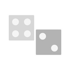 Dices icon vector image. Suitable for mobile apps, web apps and print media.