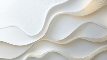 Obraz premium Elegant Abstract Illustration: Soft Beige and White Waves Creating a Calming and Serene Visual Texture