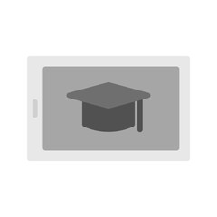 Elearning icon vector image. Suitable for mobile apps, web apps and print media.
