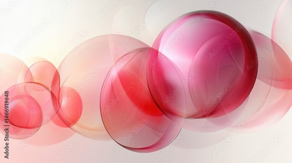 Poster transparent layered shapes over gradient background for abstract business use