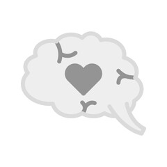 Healthy Mind icon vector image. Suitable for mobile apps, web apps and print media.