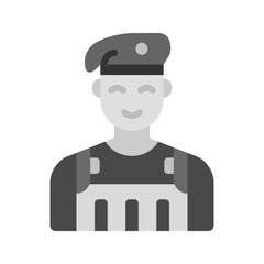 Military icon vector image. Suitable for mobile apps, web apps and print media.