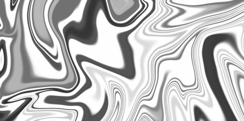 Abstract white and black color Liquid marble surfaces design and panorama texture grunge backdrop background. Grey background natural for interior decoration. 