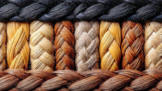 Tongan lalava mat, intricate weave texture showcasing tightly knotted ropework in linear bands, reflecting rich cultural heritage and ceremonial significance.