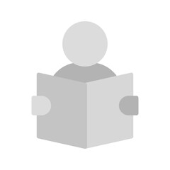 Reading icon vector image. Suitable for mobile apps, web apps and print media.
