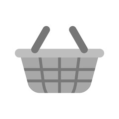 Shopping Basket icon vector image. Suitable for mobile apps, web apps and print media.