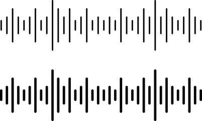 Music wave icon. sound one noise sign. wave volume.  Voice message png.  audio frequency signal podcast.  radio sound 
