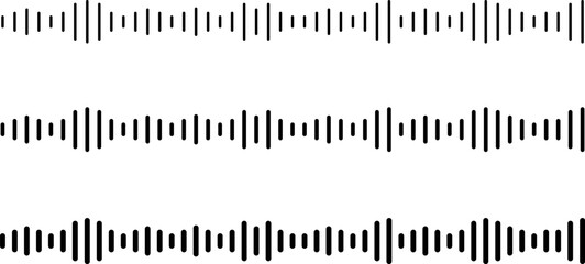 Music wave icon. sound one noise sign. wave volume.  Voice message png.  audio frequency signal podcast.  radio sound 
