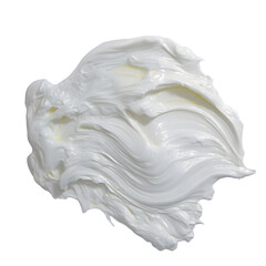 Wax on white background