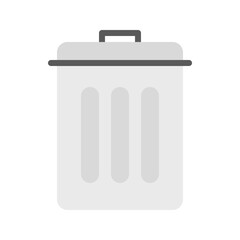 Trash Can icon vector image. Suitable for mobile apps, web apps and print media.