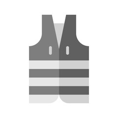 Vest icon vector image. Suitable for mobile apps, web apps and print media.