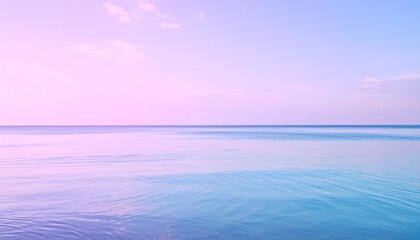Obraz premium パステルグラデーションの柔らかい光が差し込む幻想的な海, 自然な風景,イメージ