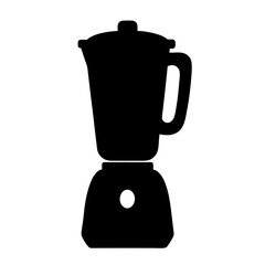Silhouette of a blender, a kitchen appliance used for blending food